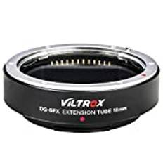 VILTROX DG-GFX 18 mm autofokus makro förlängningsrör linsadapter stöder TTL/AF för FUJIFILM GFX100, GFX 50S, GFX 50R kamera till G monteringslins