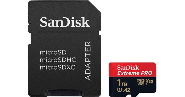 Sandisk extreme pro microSD adapter 1024GB