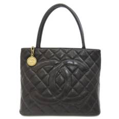 Chanel Vintage, Pre-owned, Dame, Sort, ONE SIZE, Pre-owned Laeder chanel-tasker