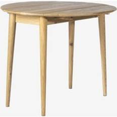 Wood Furniture - Runt ekbord, bok Light 90cm - Brun - Matbord - Från Homeroom