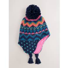 Next Navy/Burgundy Trapper Hat (3mths-13yrs)