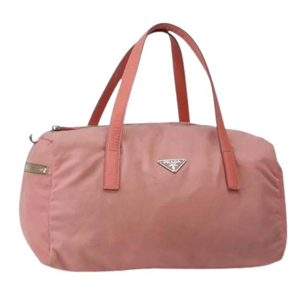 Prada Vintage Pre-owned Vintage Weekend Bag - Vintage - Dame - Lyserød - ONE SIZE - Nylon