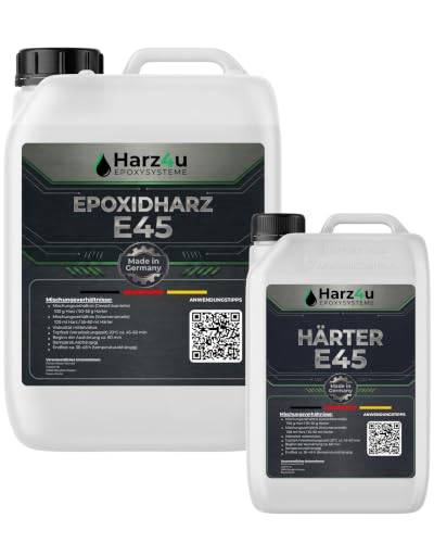 Fair MP-Chem Epoxidharz Set - 10kg Set – Transparentes Resin Gießharz mit Härter – Epoxy Resin für Holz, Kunstharz Gießen & Bastelprojekte