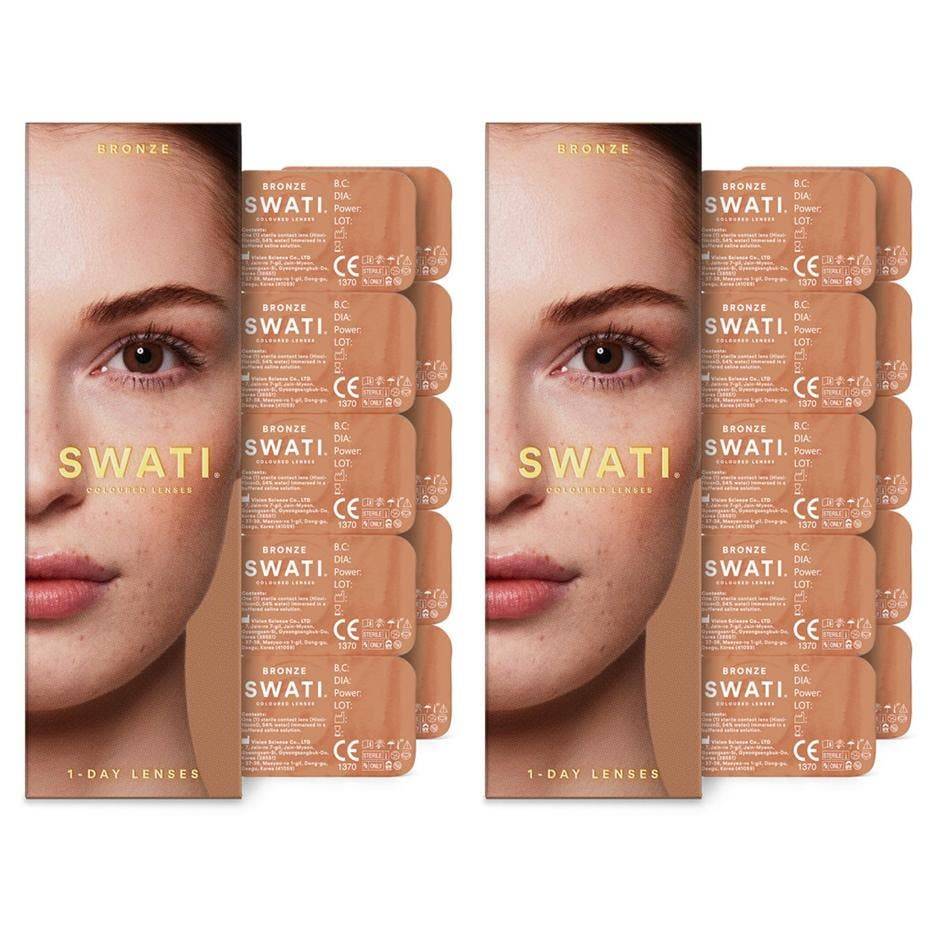 2st SWATI Cosmetics Coloured Lenses 1-Day Bronze - 5 pcs