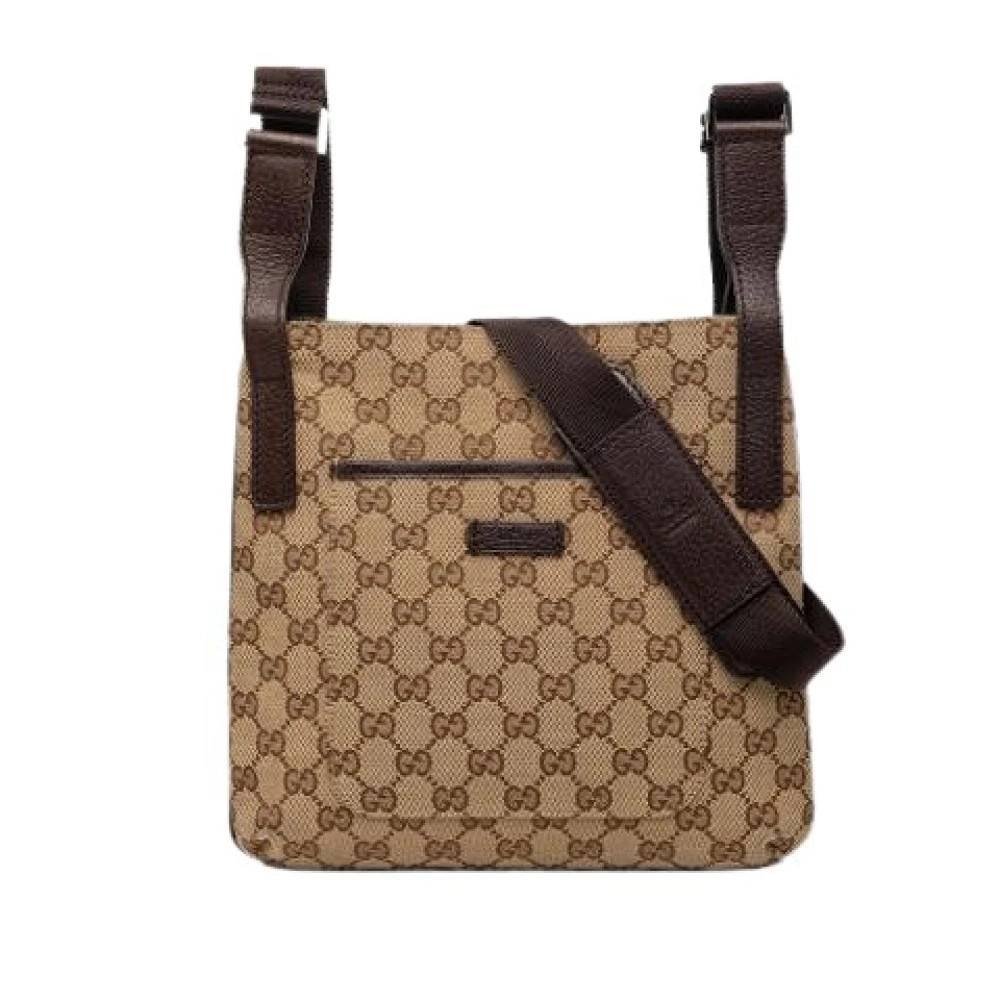 Gucci Vintage - Pre-owned Canvas Crossbody Väska Vintage - Dam - ONE Size - Läder