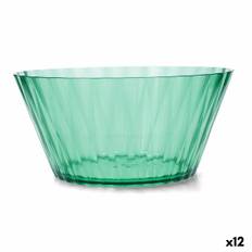 Quid Iris Grön Plast Salladsskål Ø 25 cm - Set med 12 Enheter