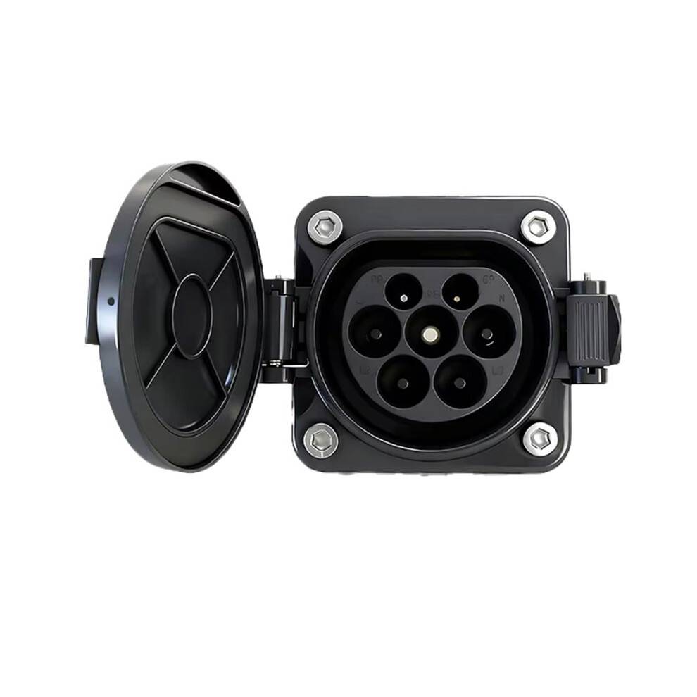EVSE Type 2 Male Socket 32A 3P for Electric Vehicle Car Side Charger IEC 62196 Type 2 Socket EV Charger Socket