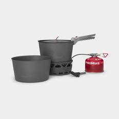Gaskök Primus PrimeTech Stove Set, 2000 W, med piezo-tändare + 2 kastruller (2 x 2.3 liter) + 1 lock med durkslag + griptång + förvaringspåse, + Summer Gas (230 gram)