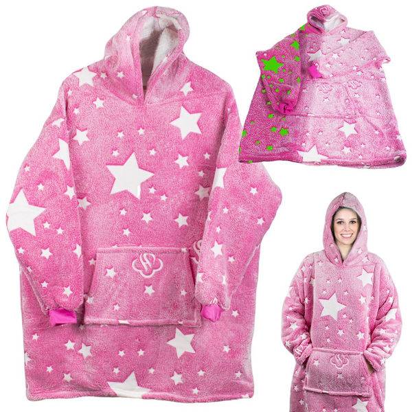 Oversized Hoodie med Luva - Filt