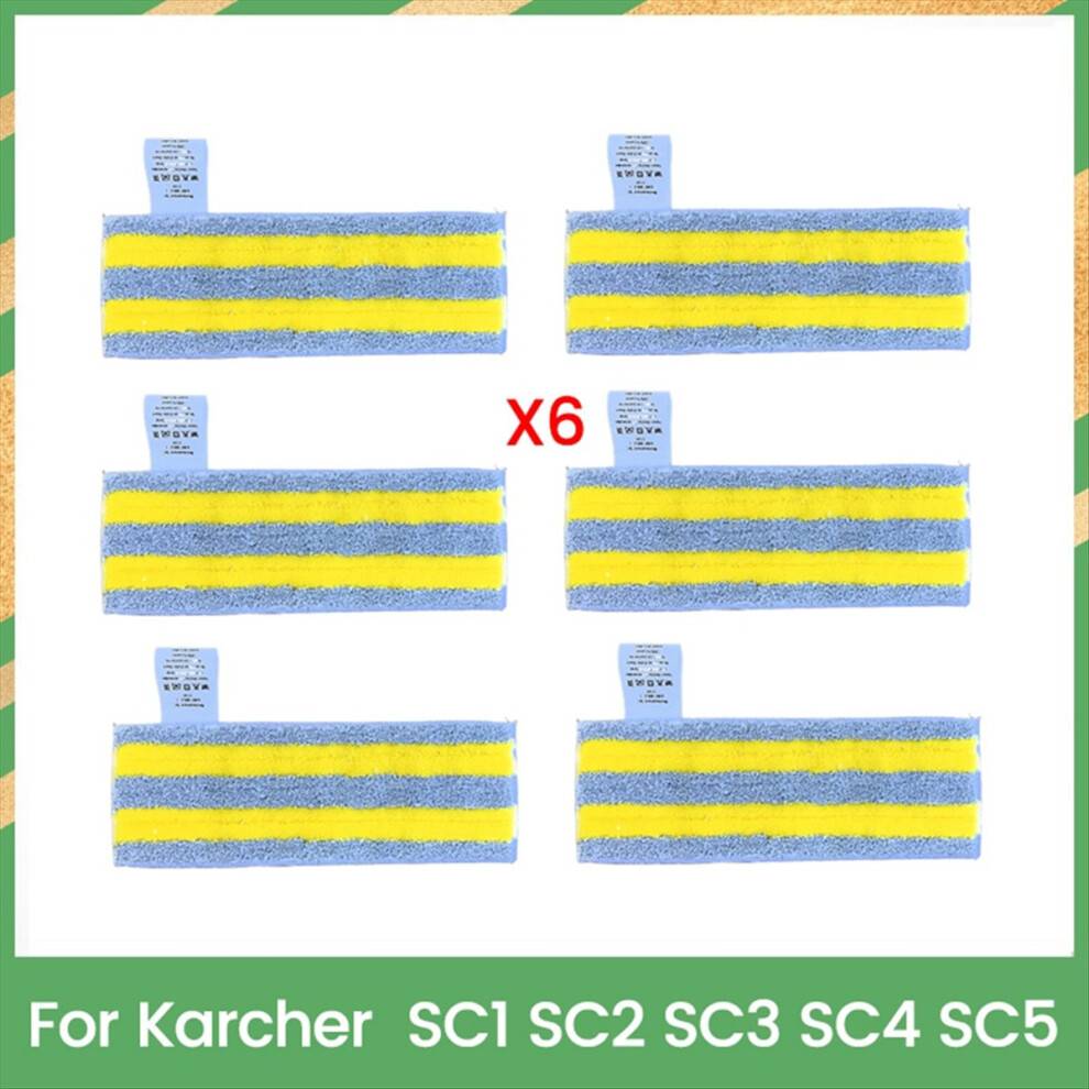Mikrofiber dampmoppeklud til Karcher SC1 SC2 SC3 SC4 SC5 rengøringsmiddel gulvdysepuder A