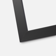 Ramme Black Wood 35x50 cm - Passepartout Hvid 25x35 cm