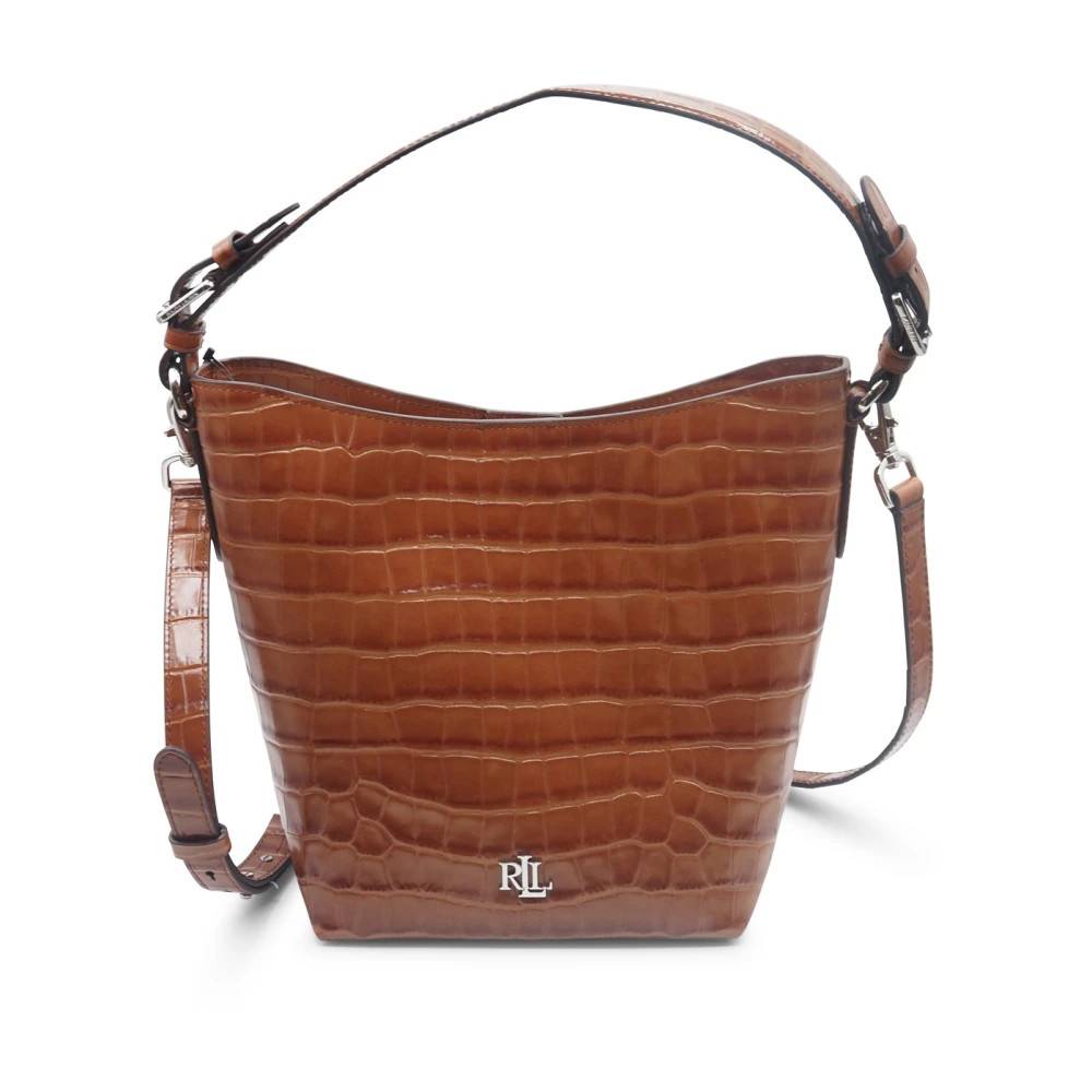 Ralph Lauren Witley Bucket Bag - Tasker - Dame - Brun - ONE SIZE - Bomuld