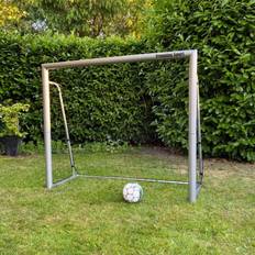 ELITE PRO 150 x 100 - Super Stærkt Fodboldmål i Galvaniseret STÅL & GRÅ pulverlak - HURTIG LEVERING