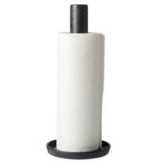 Bitz Kitchen roll holder in Black 28 cm high