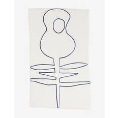 Kähler Relief flower 27x44cm - Posters & Ramar - WHITE / white