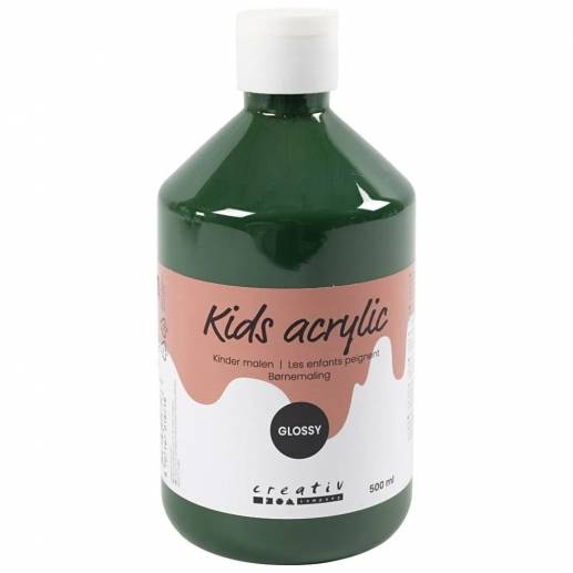 Akrylfärg Kids Acrylic - Blank Mörkgrön - 500 ml