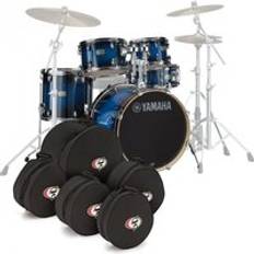 Yamaha Stage Custom Björk 20-tums 5st Skalpaket med Väskor Blue Sunburst