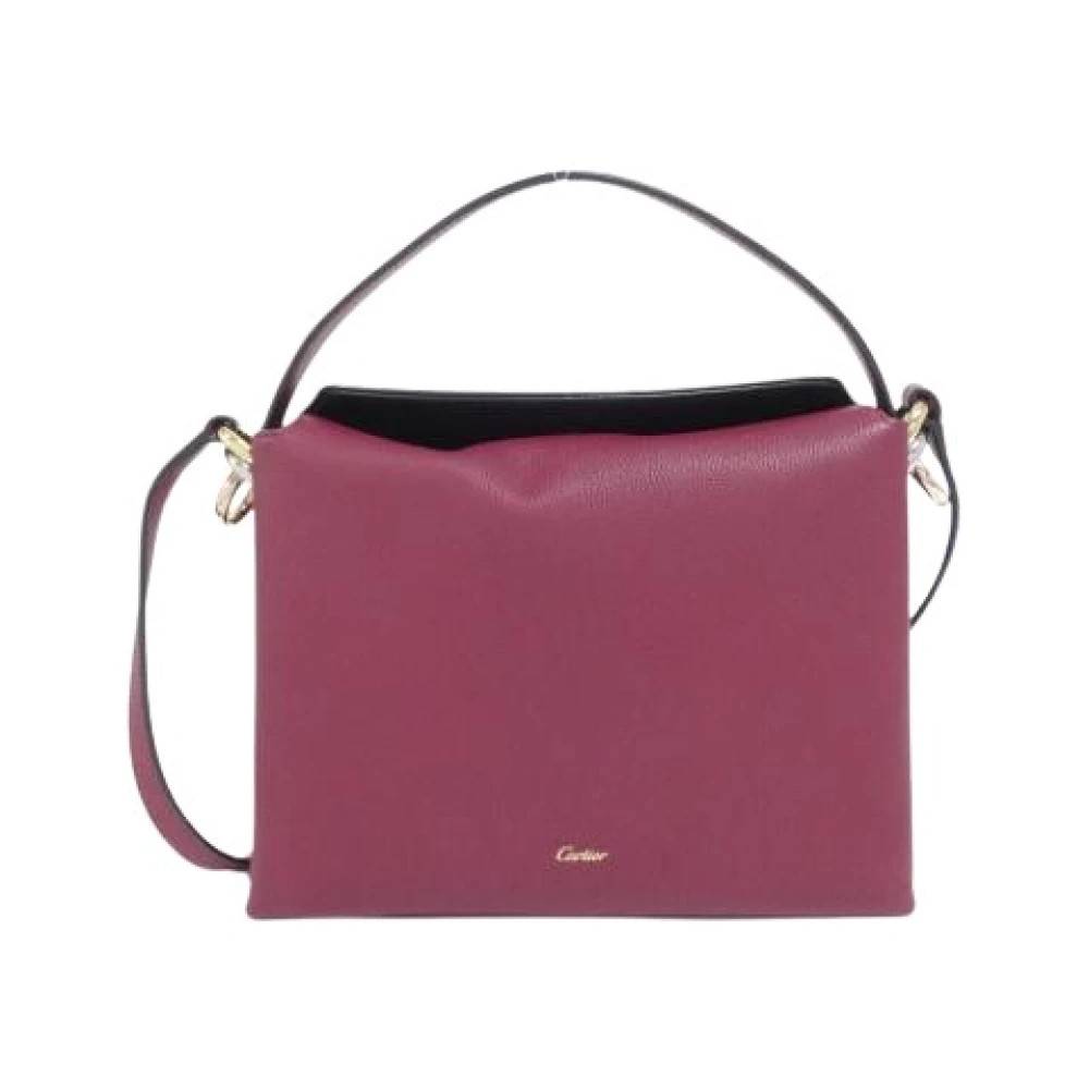 Cartier Vintage Pre-owned Vintage Håndtaske - Vintage - Dame - Rød - ONE SIZE - Læder