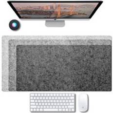 Soft Breathable Large Computer Desk Mat Wool Felt Laptop Anti-Slip Mats Gamer Mouse Pad Simple and Comfortable for Cold Weather