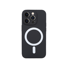 iPhone 15 Pro - Magnetisk Silikone Cover M. MagSafe - Sort