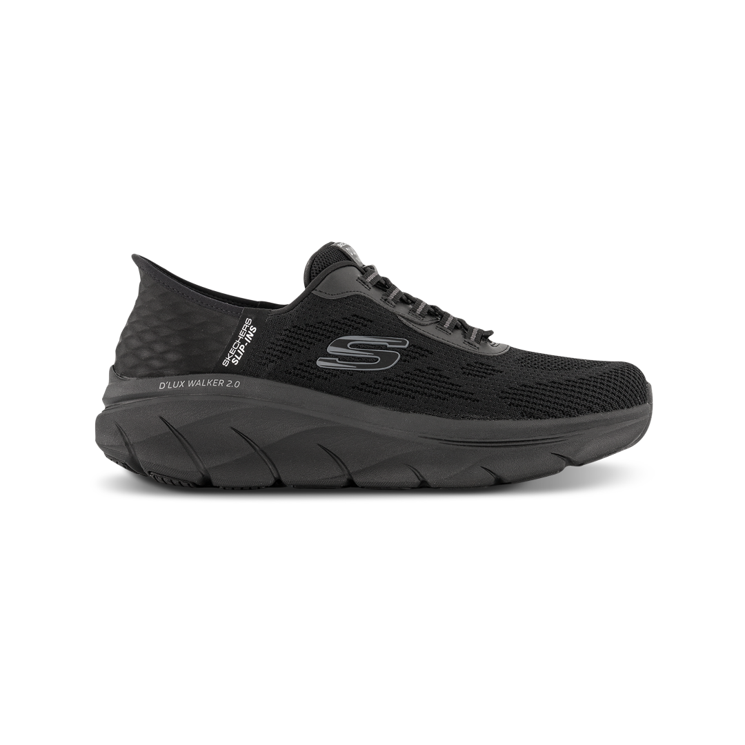 Skechers Slip-ins Relaxed Fit D'Lux Walker 2.0 Sneaker Sort 232446 - 47