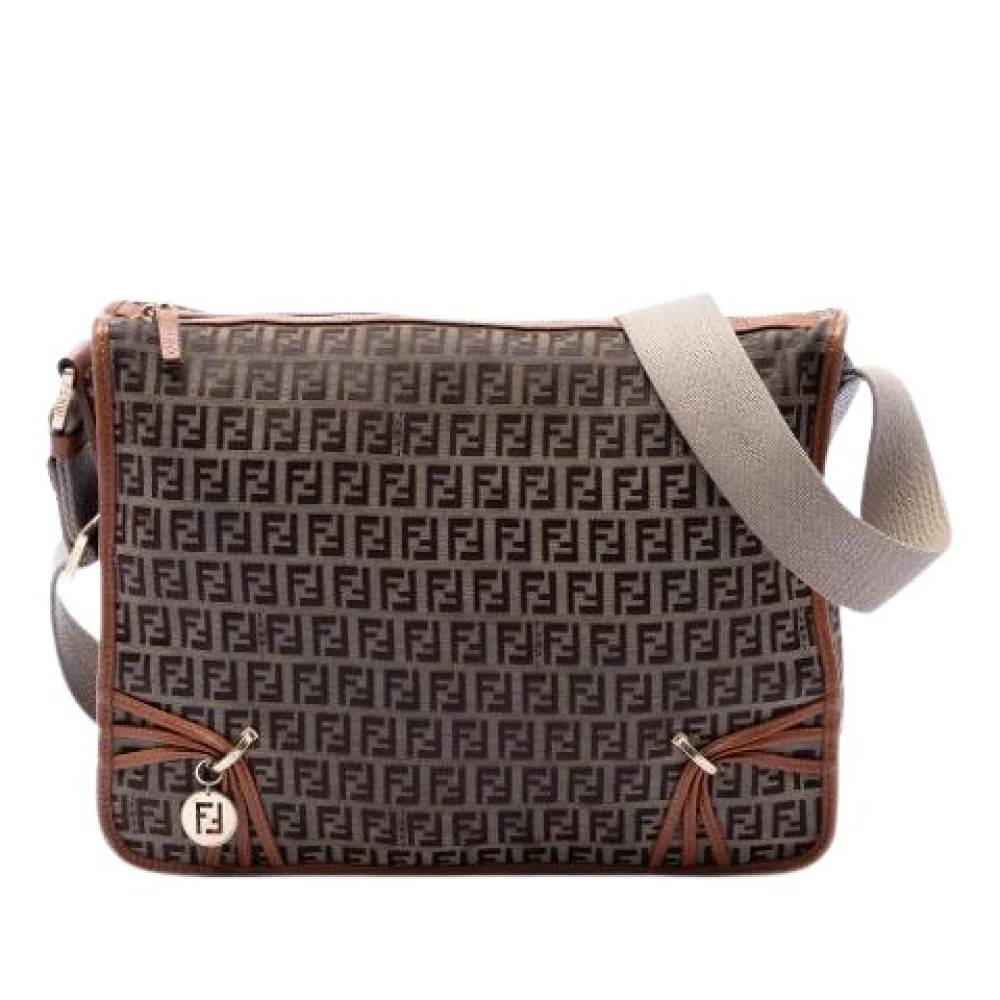 Fendi Vintage Pre-owned Vintage Crossbody Bag - Vintage - Dame - Brun - ONE SIZE - Uld