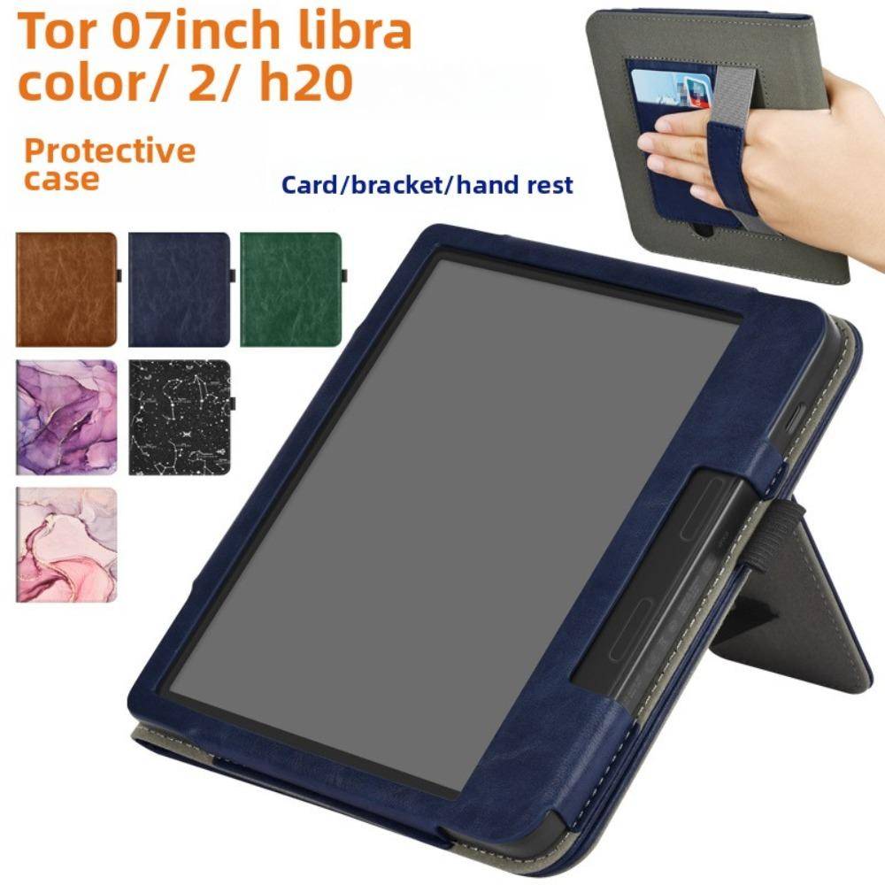 Kobo Libra Color 2 H2O 7 tum Fodral med handrem Tolino Vision Skyddsfodral Skyddsärm