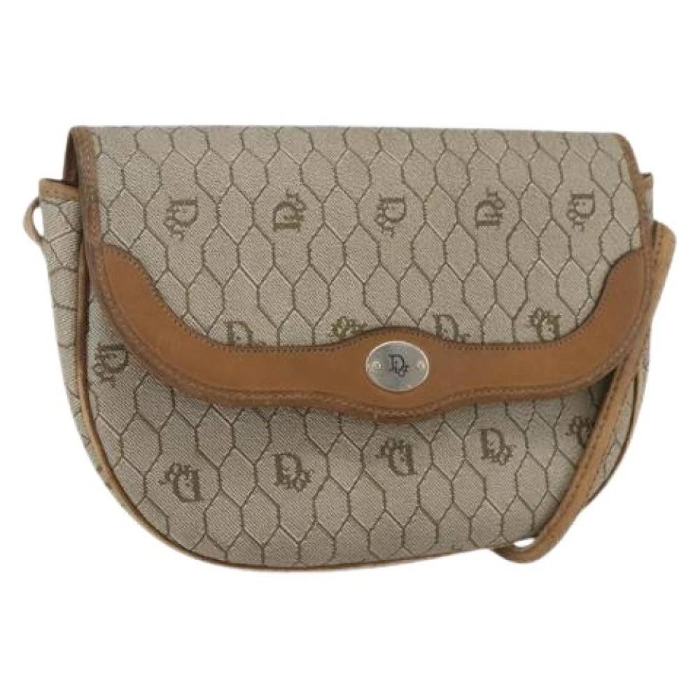 Dior Vintage - Pre-owned Canvas Axelremsväska Vintage - Dam - ONE Size - Läder