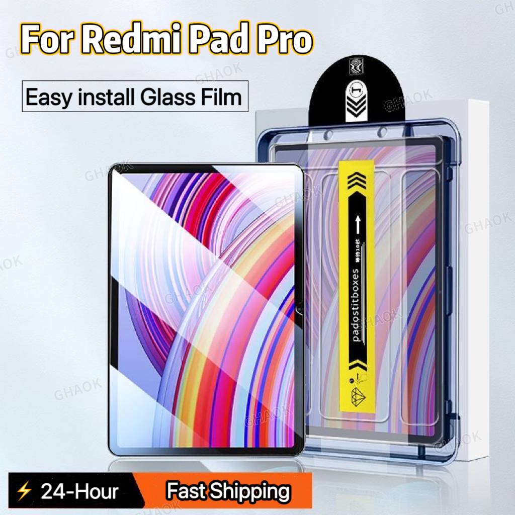 Easy to install Tempered Glass Screen Protector For Redmi Pad 12.1 Pro12.1 2024 SE 11 Xiaomi Pad 6S Pro Poco Pad 5G 12.1 5 6 Pro