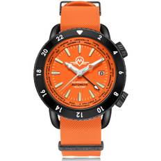 Monro Adventure Night Fire Orange Dial Automatic Men's Watch MA-7