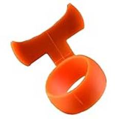 Gitarrplektrumgrepp, halkfri silikongitarr, elektrisk bas bekväma tillbehör, hållare grepp säkert grepp, ergonomiskt finger för akustiska ukulele-spelare, tumskydd 1,55 cm
