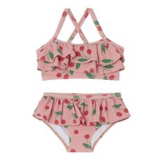 Kuling - Cannes Mönstrad Bikini Med Hallon Woody Rose - Rosa