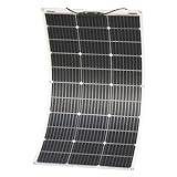 100W 18V Solpanel Flexibel Solmodul Monokristallin Solcellsladdare för off-grid/ösystem/bärbart kraftverk/batteri/båt/bil/tak/camping
