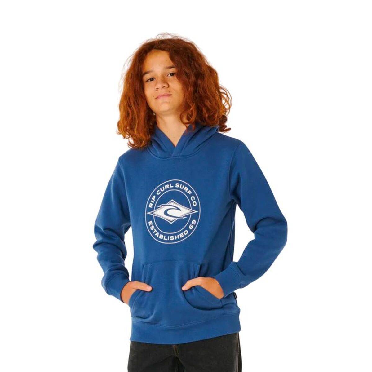 Hættetrøje til Børn Rip Curl Stapler Hood Marineblå 16 Ã¥r