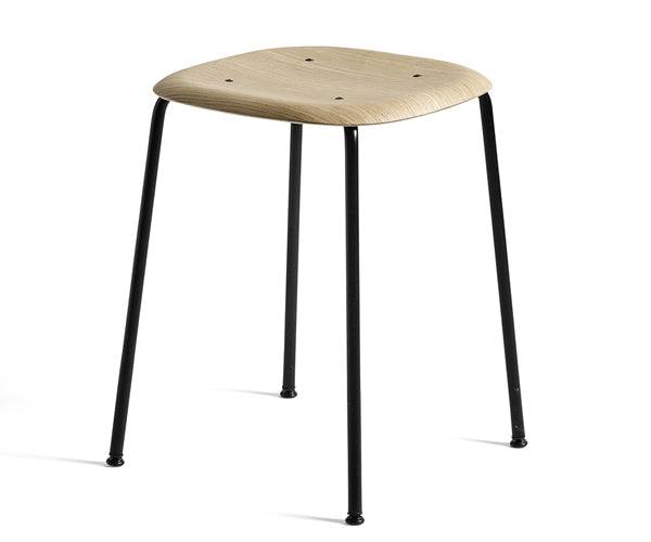 HAY Soft Edge 70 Skammel - Sort Stel - Hunter
