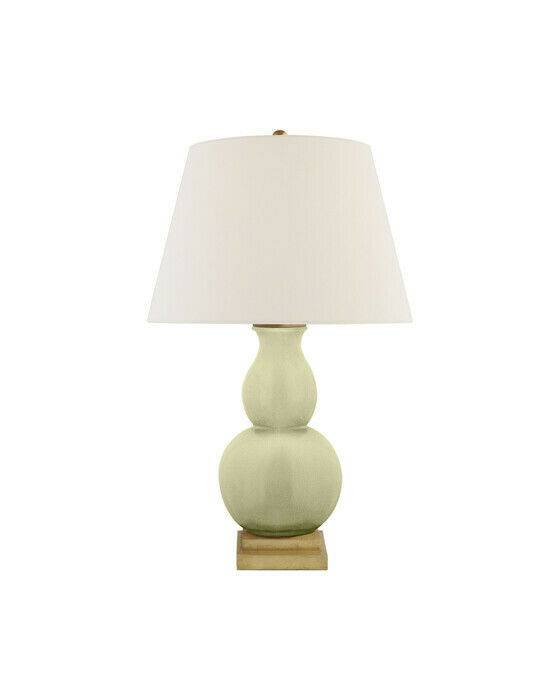 Visual Comfort Gourd Form bordslampa Celadon