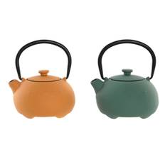 Tekanna Home ESPRIT Gul Grön Rostfritt stål Järn 350 ml (2 antal)
