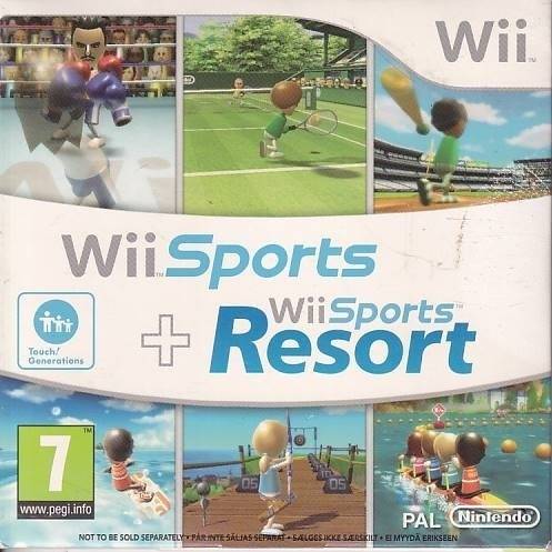 Wii Sports + Wii Sports Resort - Sleeve - Nintendo Wii (B Grade) (Genbrug)