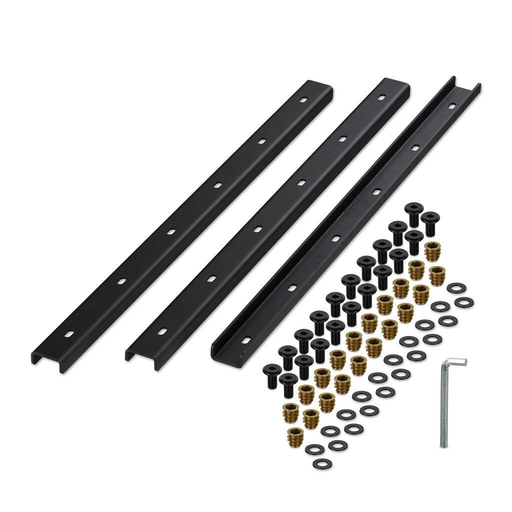 STABILISERINGSLIST Svart 3er-Set U-profil 70 cm