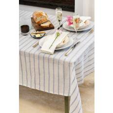 Dukar - Linneduk Dalia (vit) (Storlek: 140 x 200 cm)