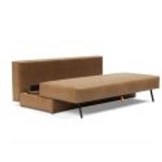 Innovation Living Osvald Sovesofa L: 200 cm - Mat Sort/Fanual Brown