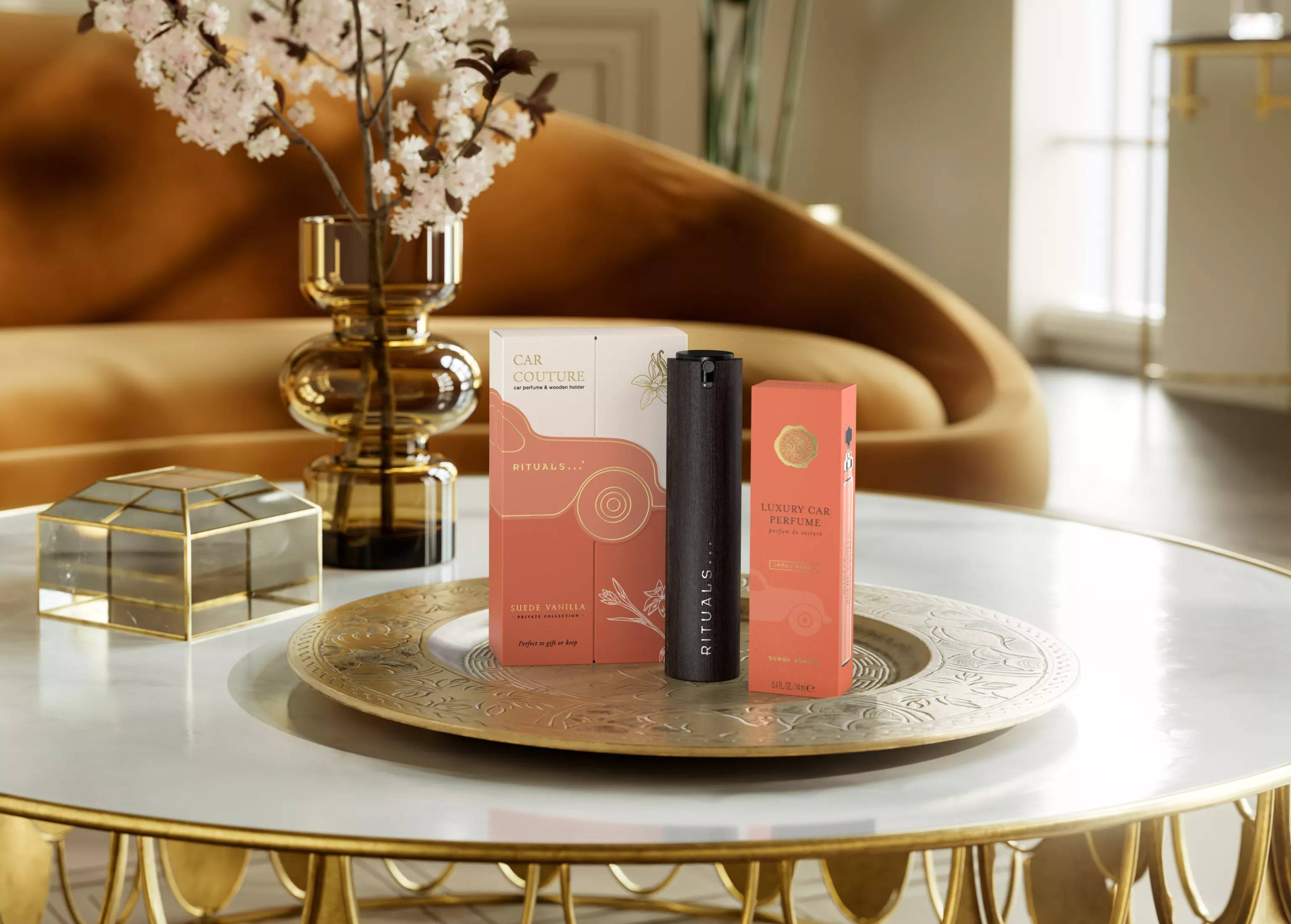 Suede Vanilla Car Perfume Spray Kit