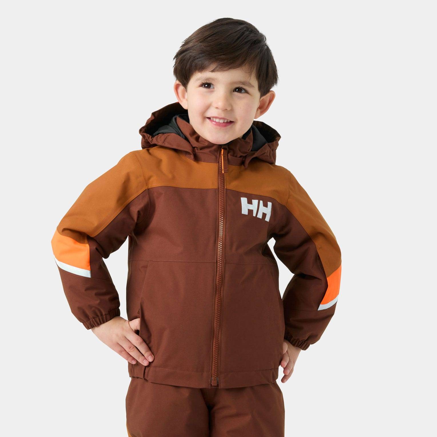 Helly Hansen Kids’ Rider Insulated Ski Jacket Röd 110 - Iron Oxide Röd