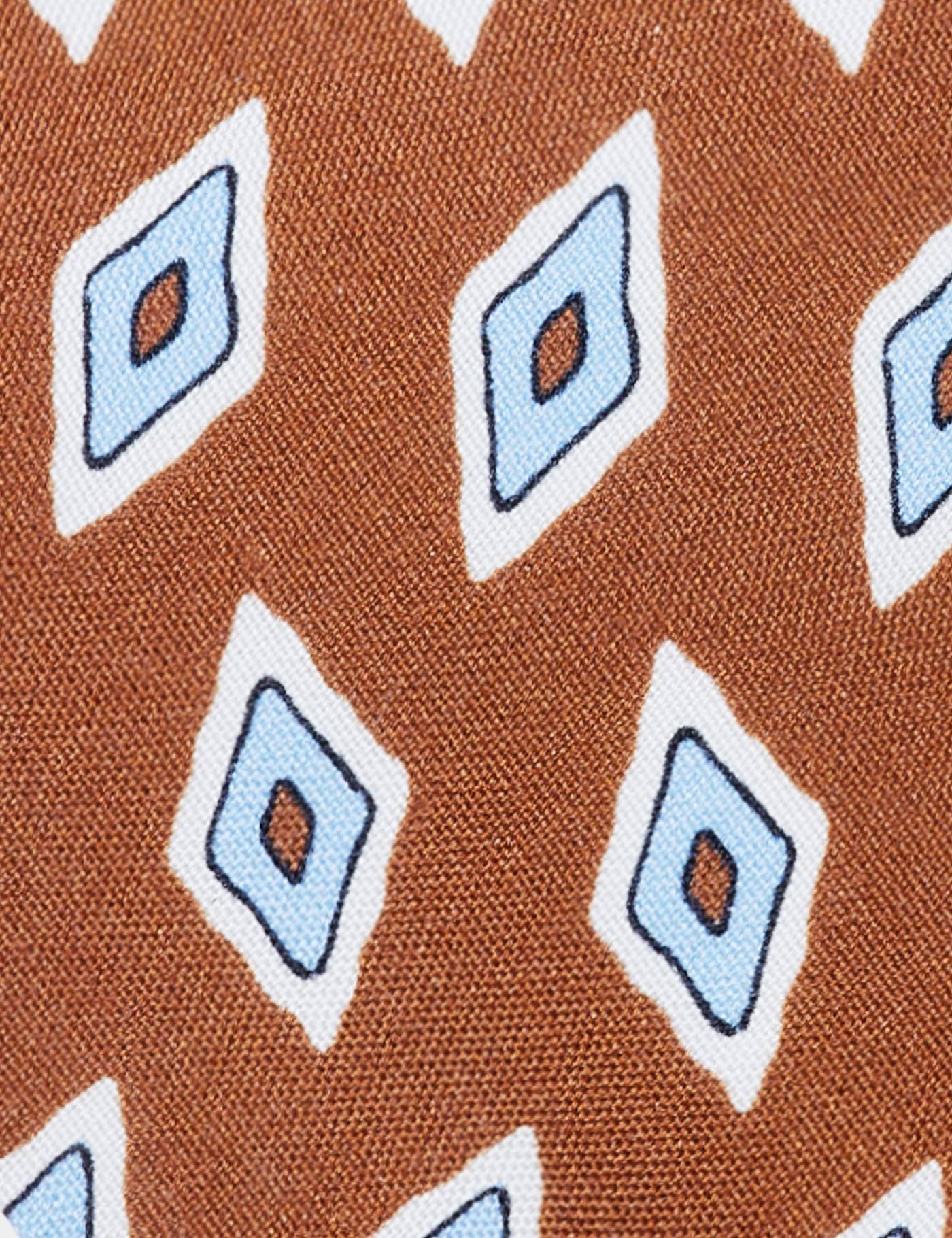Hawes & Curtis Rust Diamond 1913 Tie Size: One Size