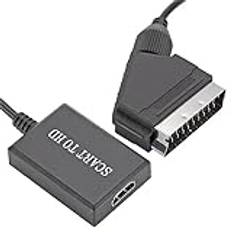 Cankypu Hdmi till scart-kabel HDMI till scart-adapter Hdmi till scart-omvandlare videoadapter