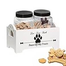 Dog Treat Storage Container l Airtight Dog Treat Jar l Dog Snack Storage Canister l Pet Treat Container with Lid l Sealable Dog Food Container Ergonomic Design for trips or dog training