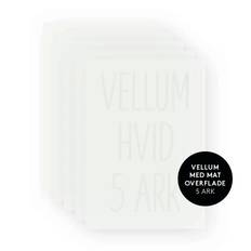Three Scoops vellum – TSK0035 – “Hvid” (5 ark)