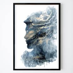 Abstrakt Poster: Clouded Contours av Jenny Nielsen