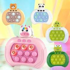 1 set ny original snabbtrycksspelkonsol brunbjörn pop-up fidget bubbla elektroniskt popspel 4 lägen lätta antistressleksaker för vuxna tonåringar pres (Multi-size)
