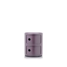 Kartell - Componibili 4966, Violet, 2 Compartments - Hurtsar - Anna Castelli Ferrieri